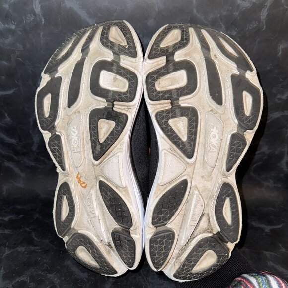 Hoka One One Bondi 8 Black & White Athletic Running Shoes Womens Size 9.5B - Picture 7 of 8